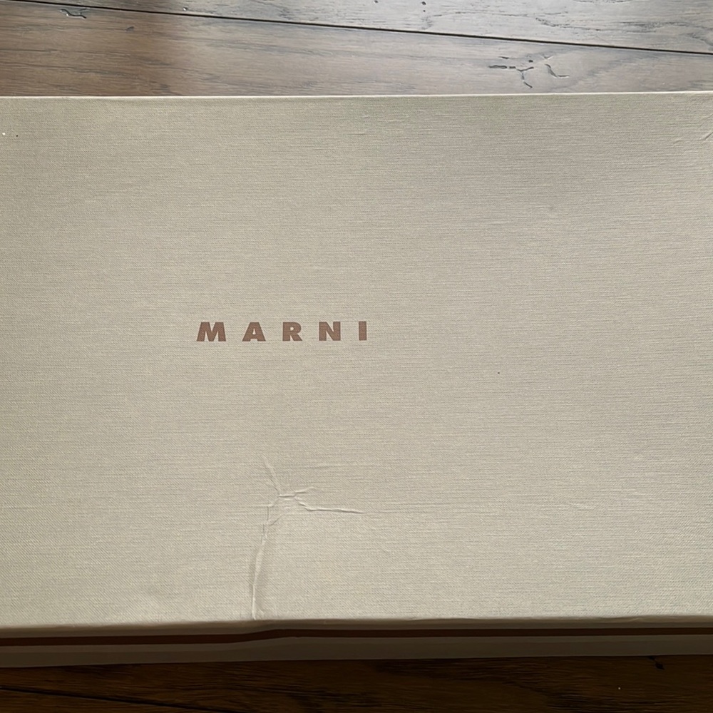 Marni original leather boots in box and only worn once